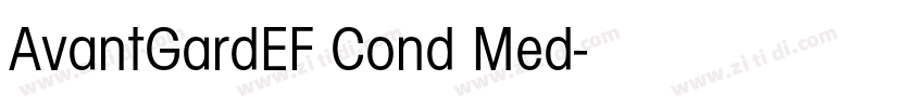 AvantGardEF Cond Med字体转换